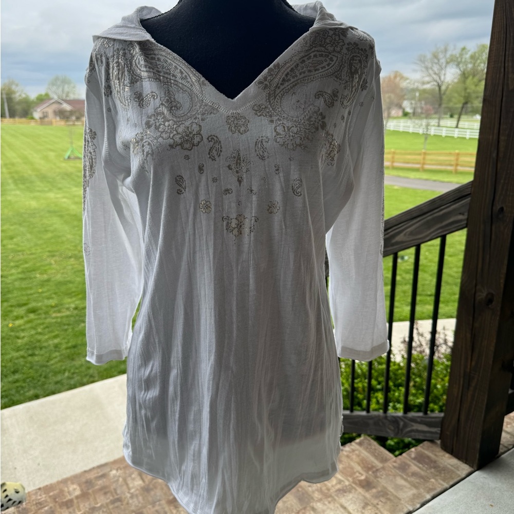SEVEN 7 White Tunic Top